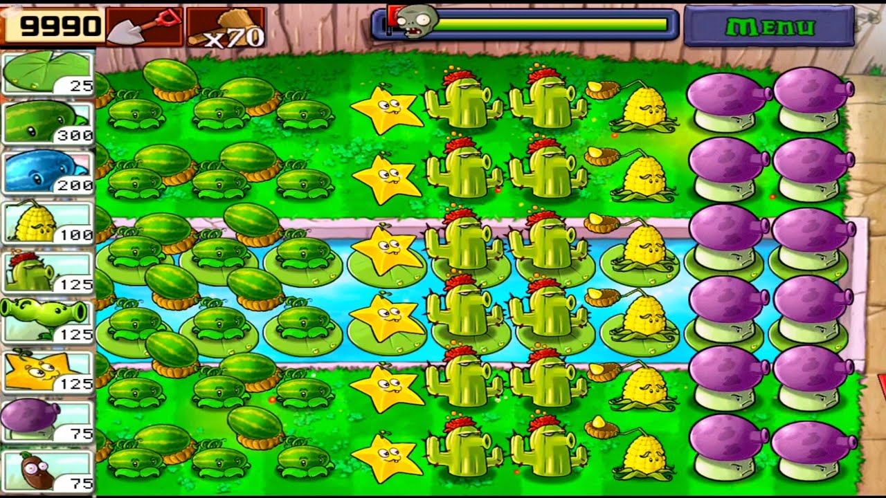 EP. 314 | SURVIVAL POOL IN PLANT VS ZOMBIE FULL HD GAMEPLAY
