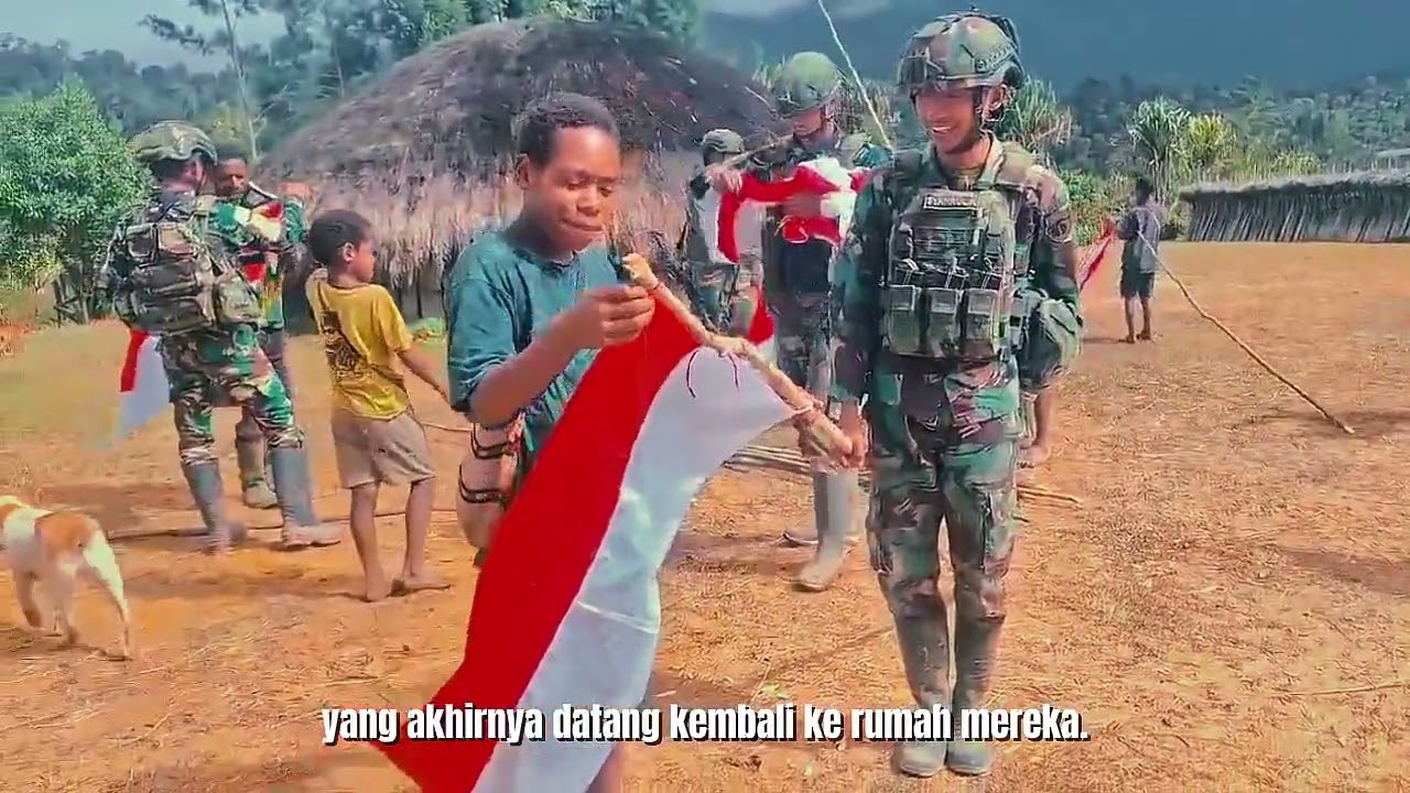 MERAH PUTIH MENYELIMUTI PAPUA PEGUNUNGAN DI BULAN DAMAI KASIH NATAL