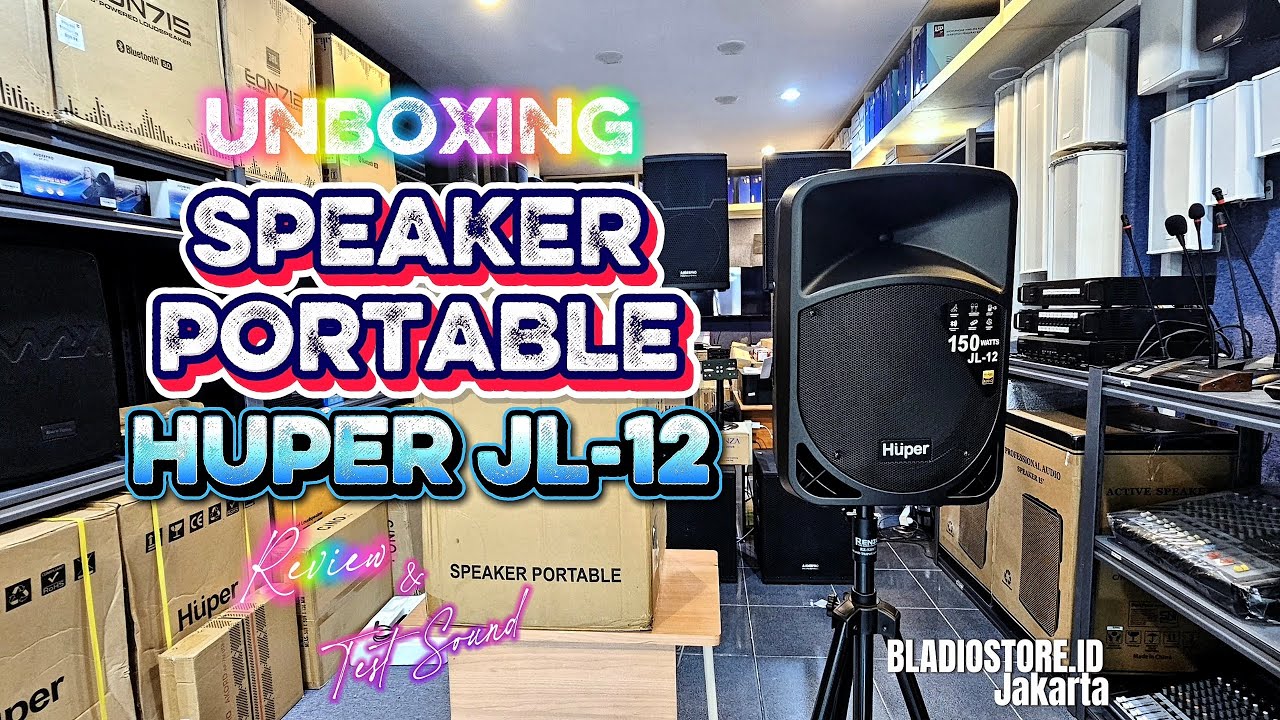 Portable HUPER JL12 | Unboxing | Review & Chek Sound #sound #bladiostoreidjakarta