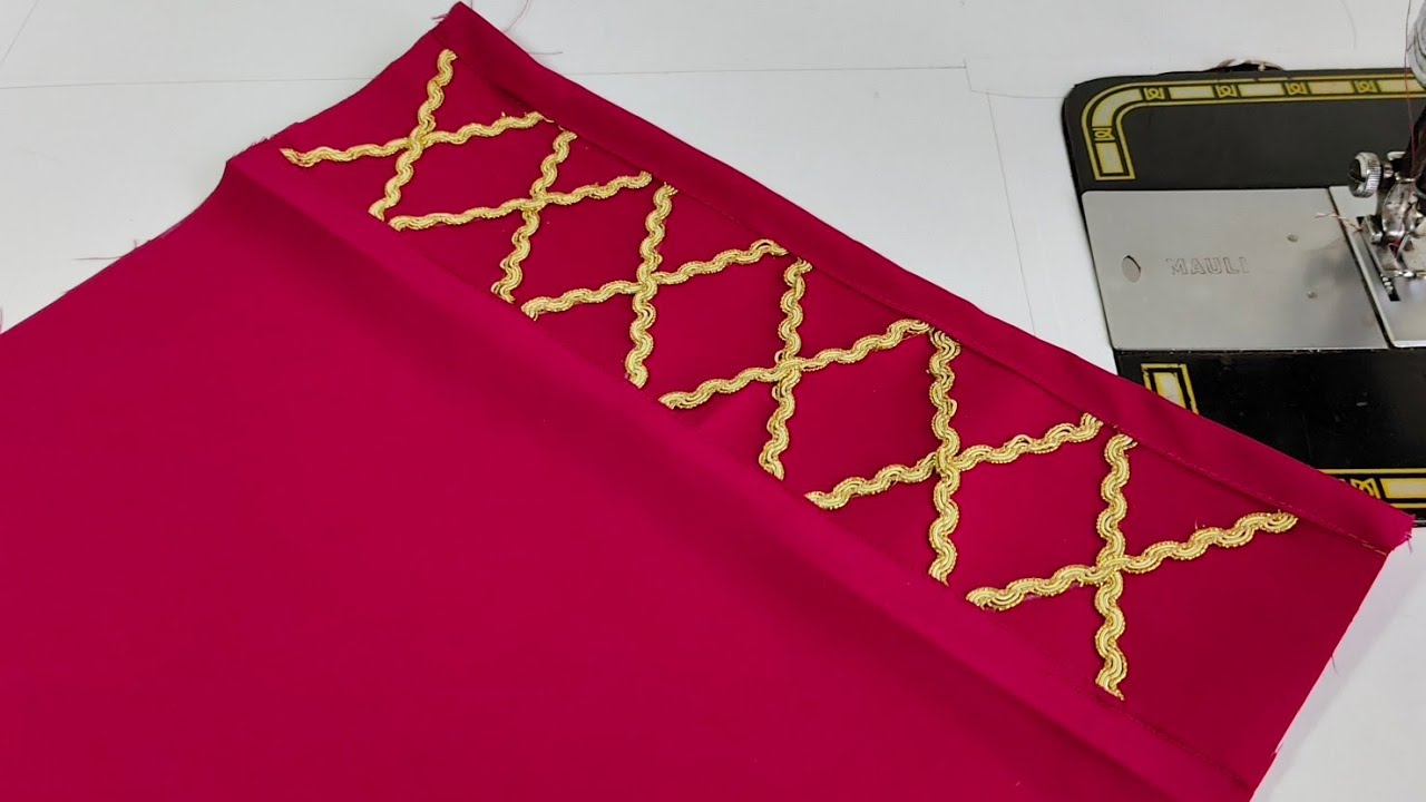 Mohri or sleeve design making | बहुत ही आसान तरीके से Mohri Design / Suit Border बनाना सीखे |  