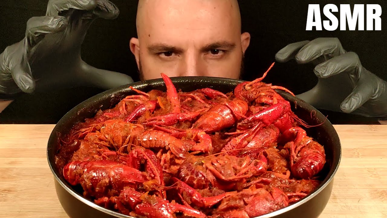 CRAWFISH ASMR MUKBANG EATING SOUNDS (No Talking) 