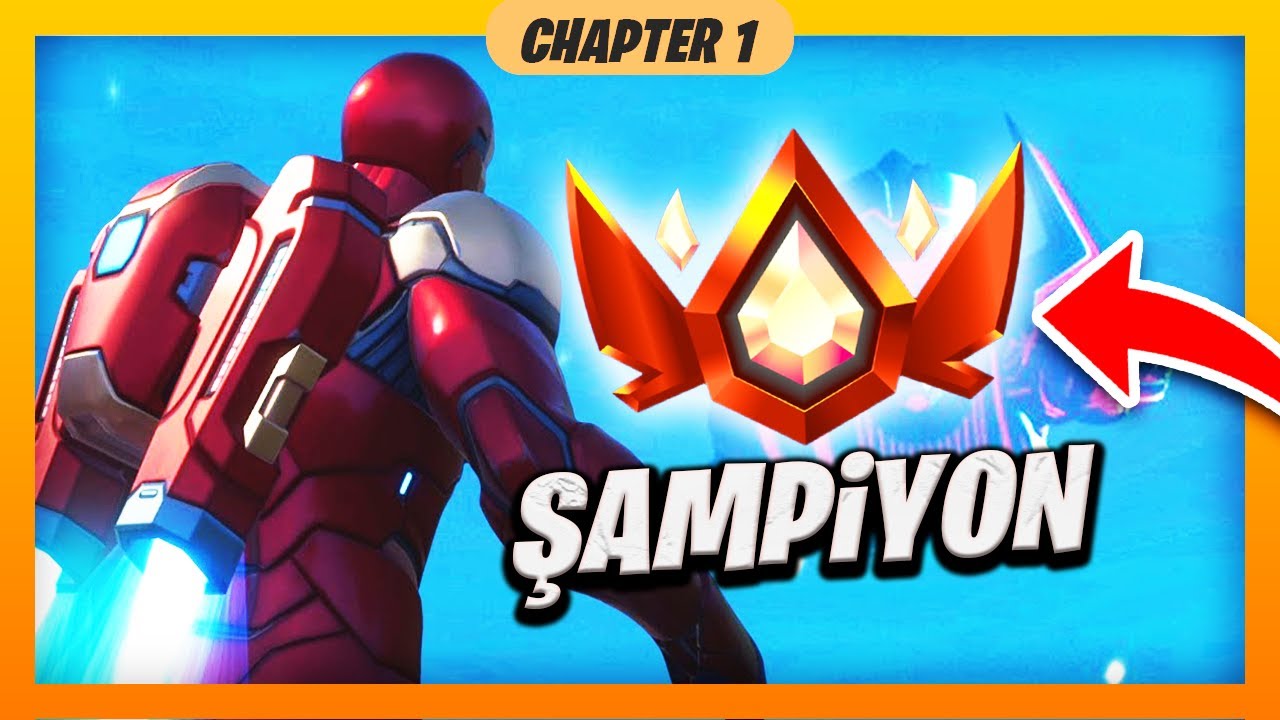 RANKED MAÇTA İRON MAN OLUP UÇARAK VURDUM ! Fortnite Şampiyon Maçı
