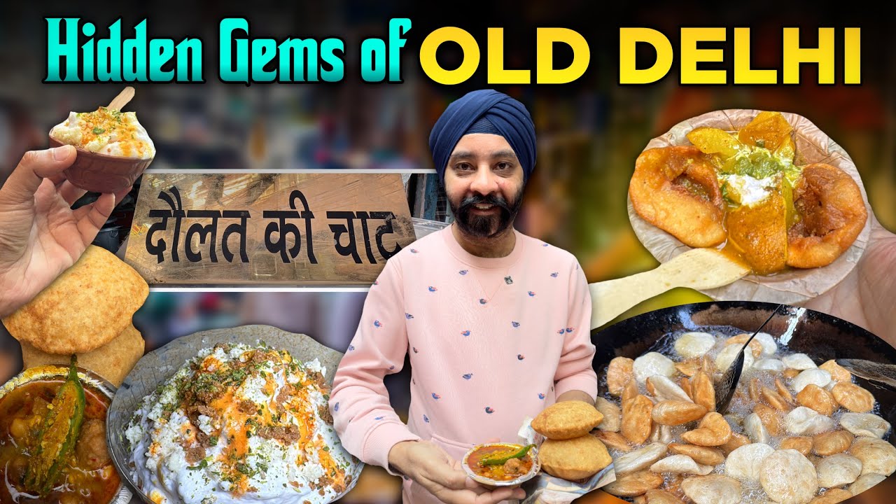 Old Delhi Food Tour Hidden Gems of Chawri Bazaar | Bipin Kachori |Radhey Poori | Daulat ki Chaat |4k