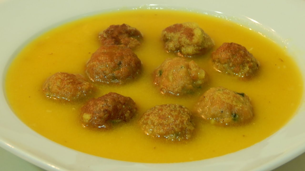 Receta fácil de sopa de albóndigas