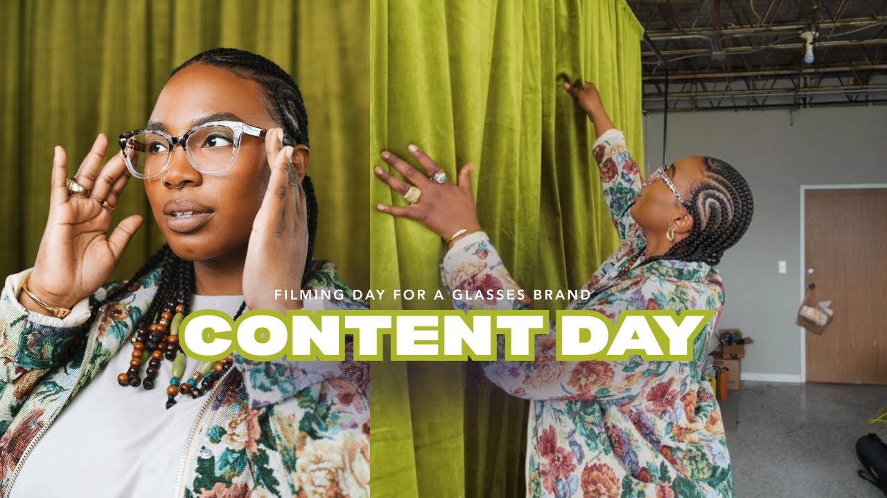 Content Day | BTS Filming Content for a Glasses Collab