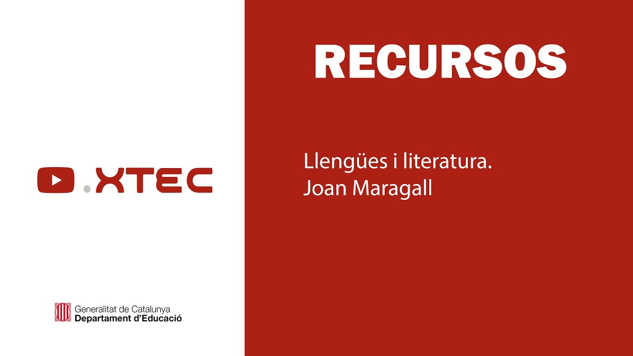 Llengües i literatura. Joan Maragall