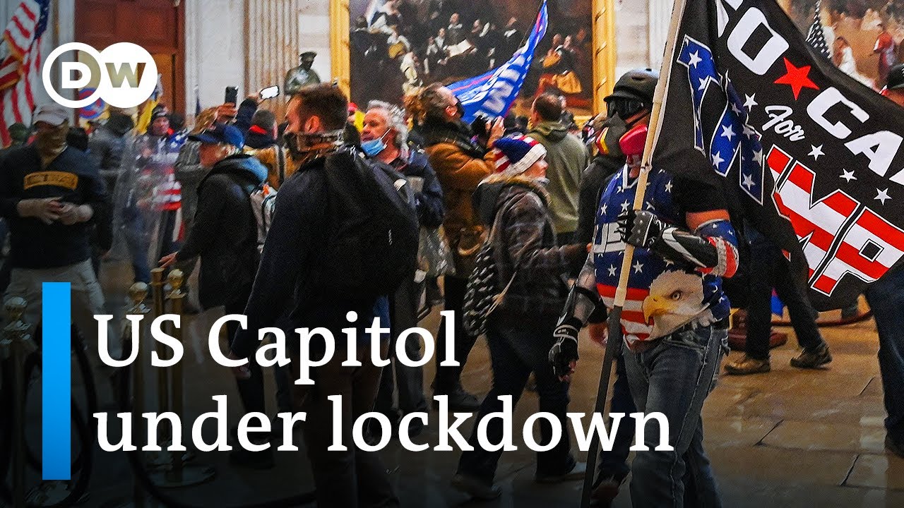 Pro-Trump protesters storm US Capitol, halt electoral vote count | DW News