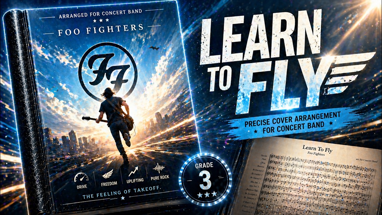 Learn to Fly – Foo Fighters,  Symphonic Wind Band | Score Video