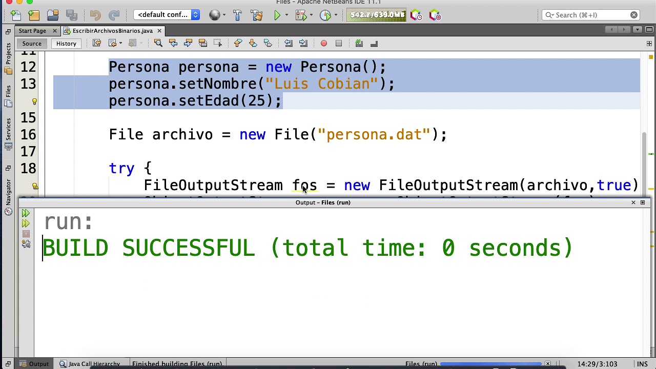 [JAVA] Archivos Binarios