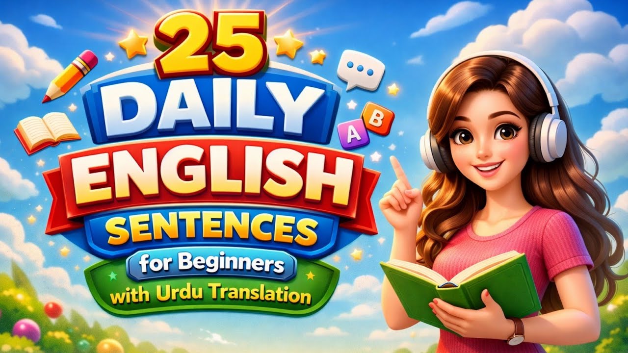 25 Daily English Sentences for Beginners with Urdu Translation | @QSMEnglishOfficial