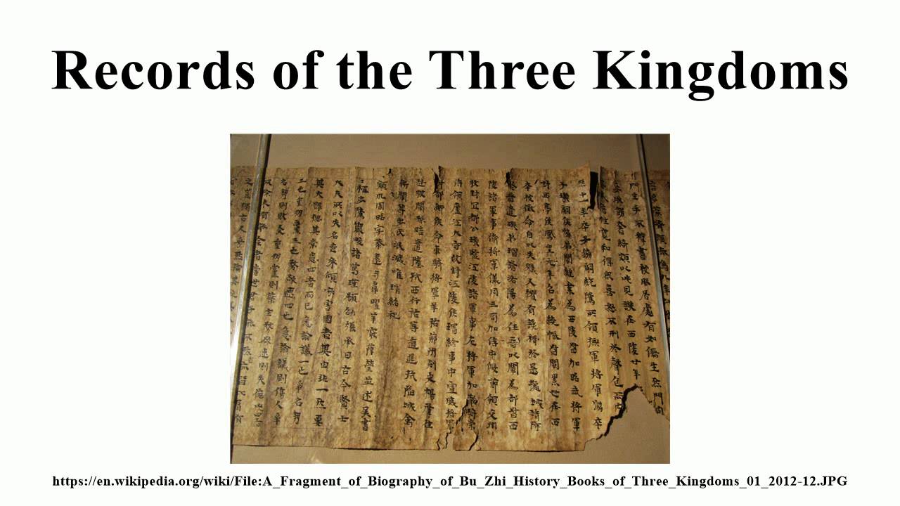 Records of the Three Kingdoms