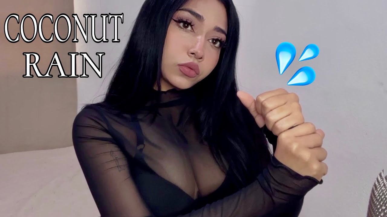 ASMR  Coconut Rain 🥥 💦 lluvia  Blanca #asmrDayana