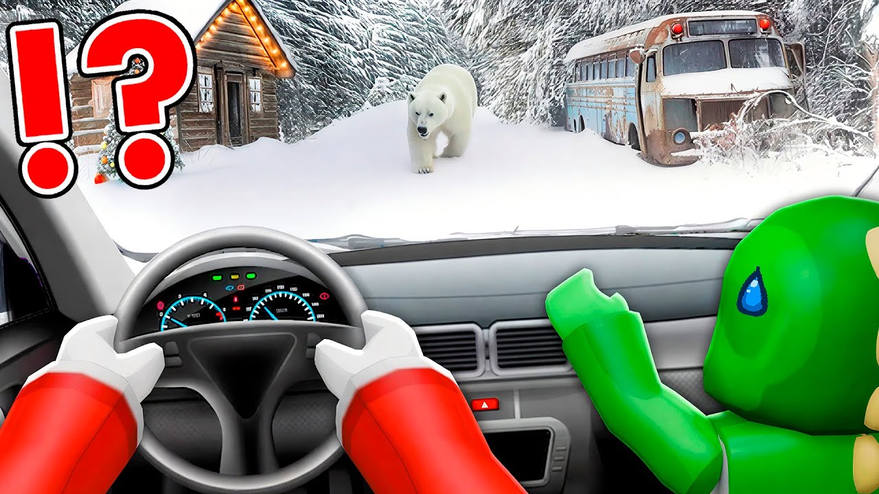 JJ and Mikey SURVIVE 100 DAYS in SNOWY TRIP on CAR !? - Maizen Roblox