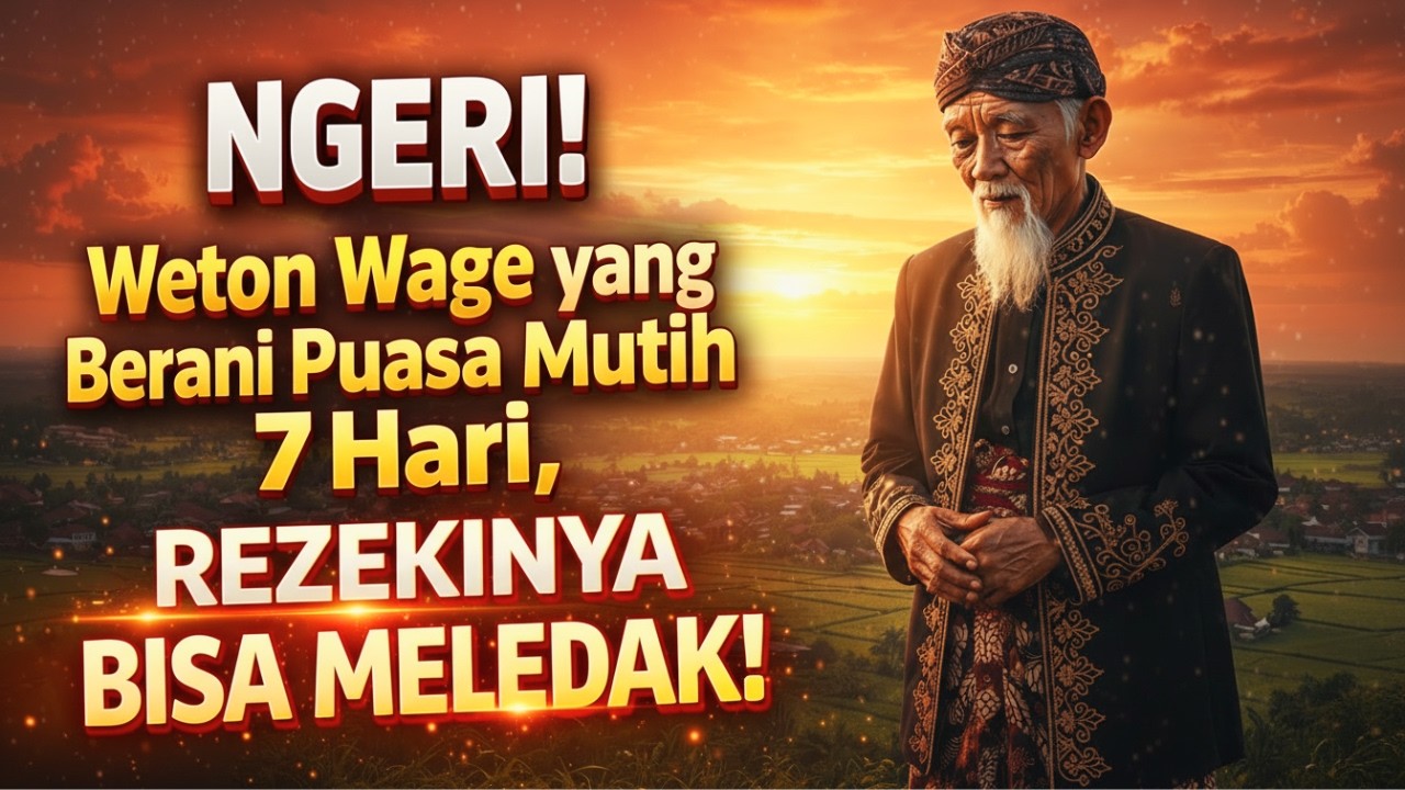 NGERI❗Weton Wage yang Berani Puasa Mutih 7 Hari, Rezekinya Bisa Meledak❗