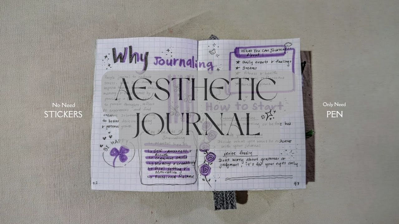 You Don’t Need Stickers to Journal | Simple & Aesthetic 🌿