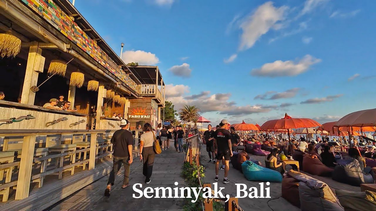 1 Hour Walking Seminyak Bali 2025 | Double Six Beach & Streets Bali Today