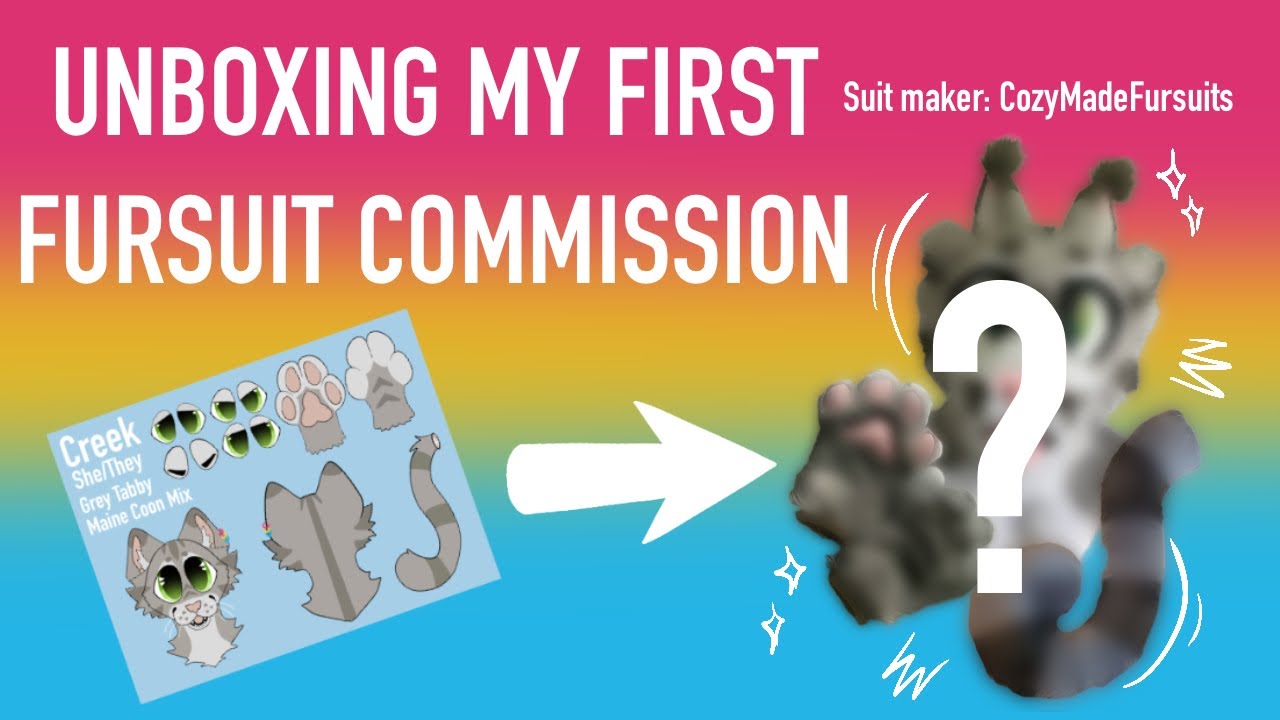 Unboxing my first fursuit commission