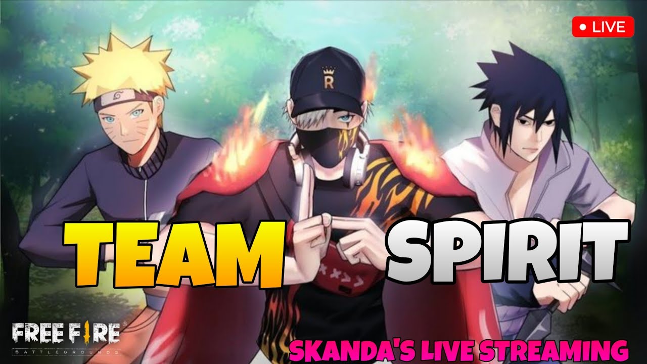 TEAM SPIRIT... SKANDA'S LIVE STREAMING FREEFIRE