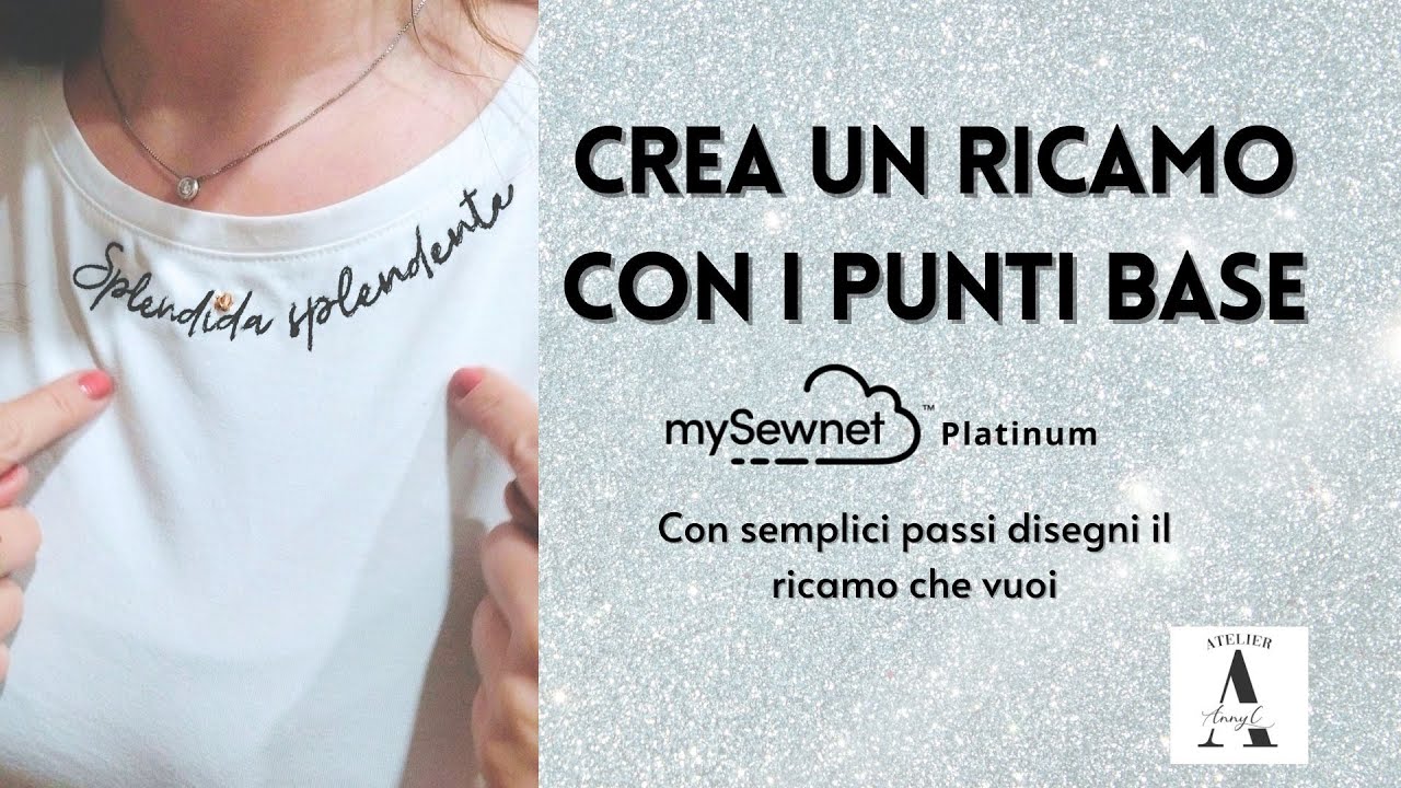 Disegna un ricamo con i punti base! Digitalizzazione con il Software mySewnet.
