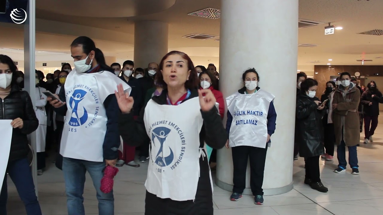Cemil Taşçıoğlu Şehir Hastanesi sağlık çalışanları:  Oyalama değil, hakkımız olanı istiyoruz