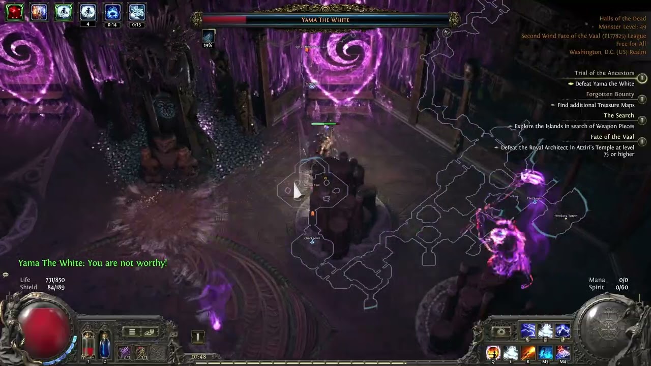 Path of Exile 2: POE2: FOTV-SW: Yama the white | Bloodmage