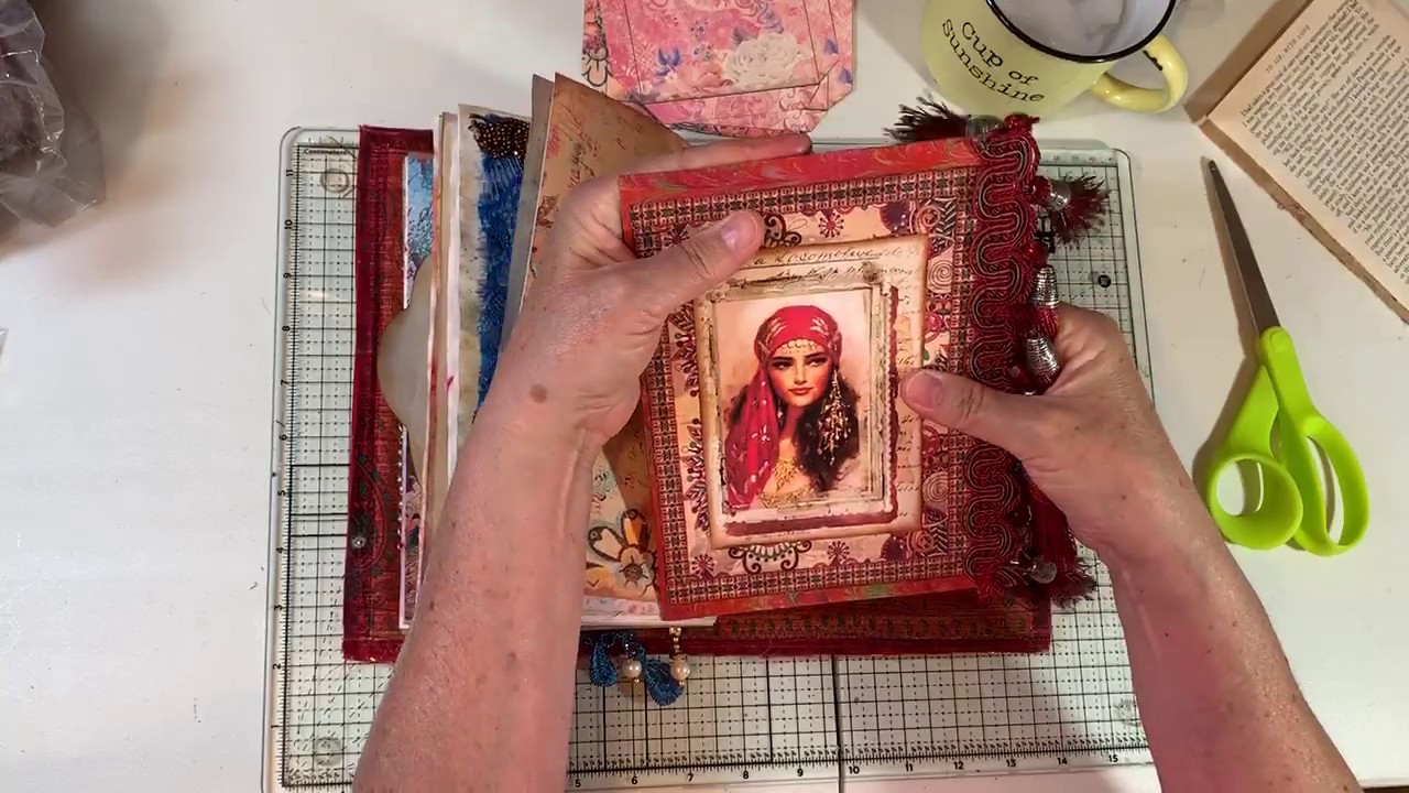 Craft with Me - Boho Journal - Sewing in Signature/Pockets