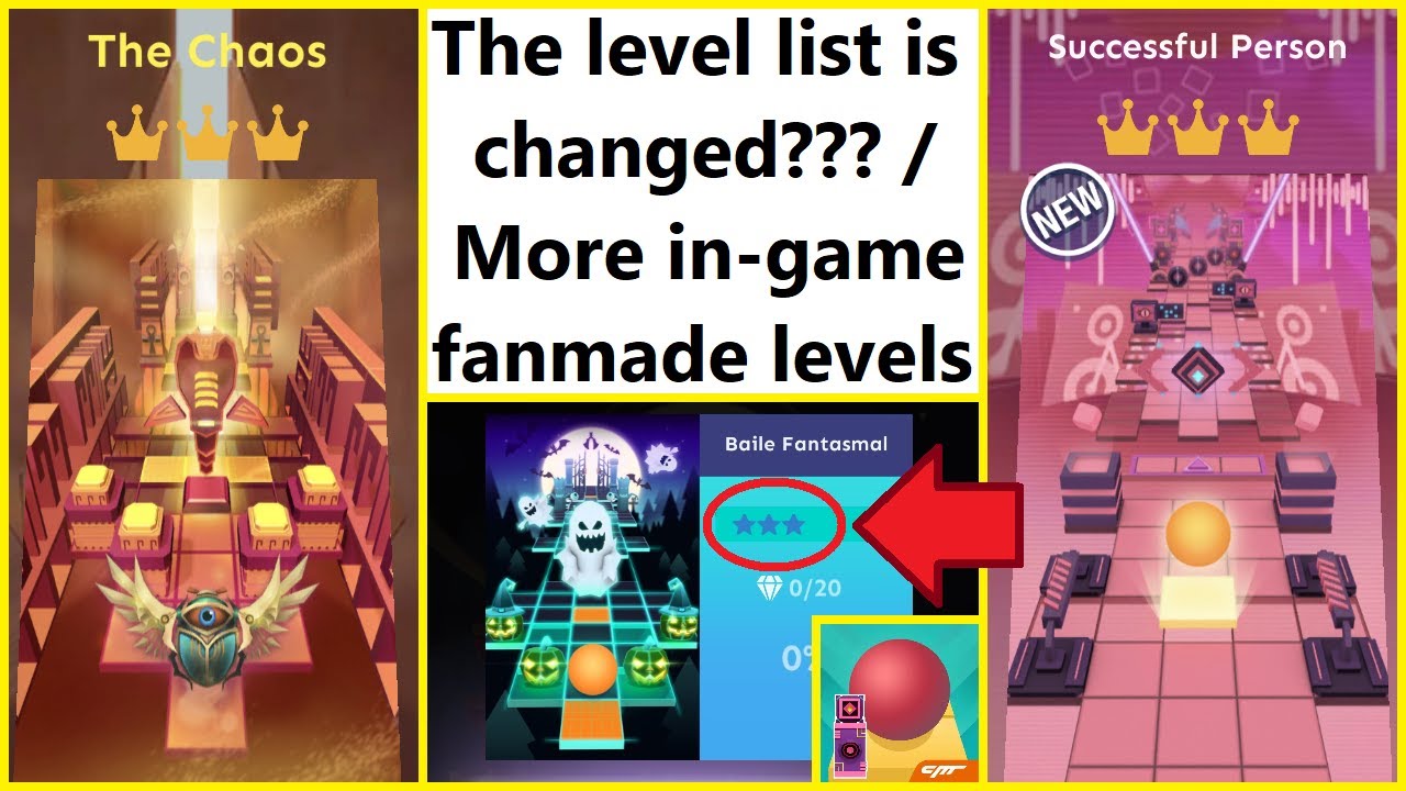 DL collab with RS??? Two new fanmades + MANY level list + difficulty changes | Rolling Sky v3.7.4