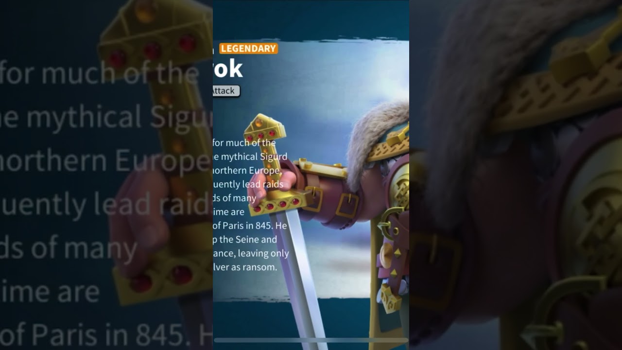 A legendary commander off a gold chest in ROK￼