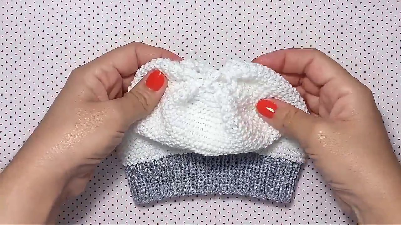 gorrinho simples de trico