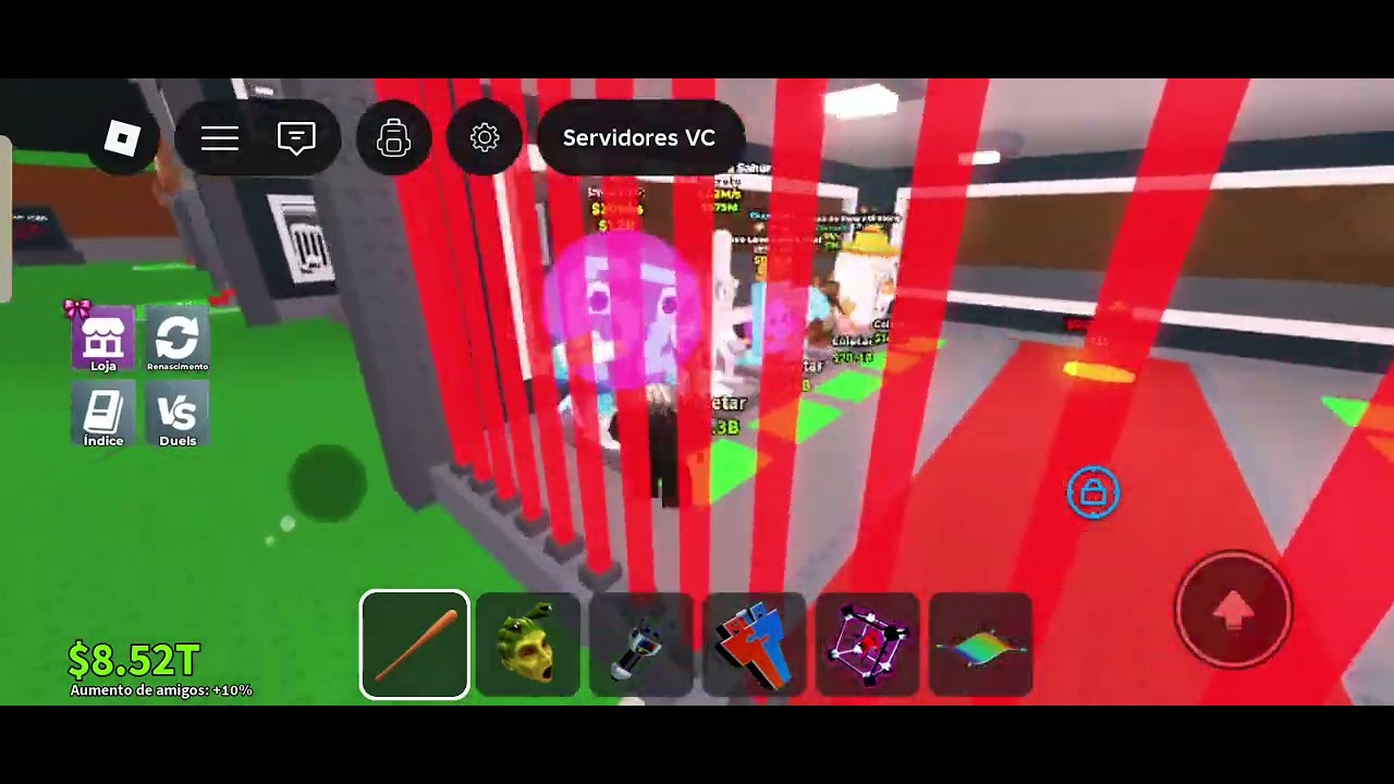 AMASSEI O CALLEB NO PVP,DPS JOGAMOS FUJA DO TSUNAMI PARA BRAINROTS! *DEU BOM?*