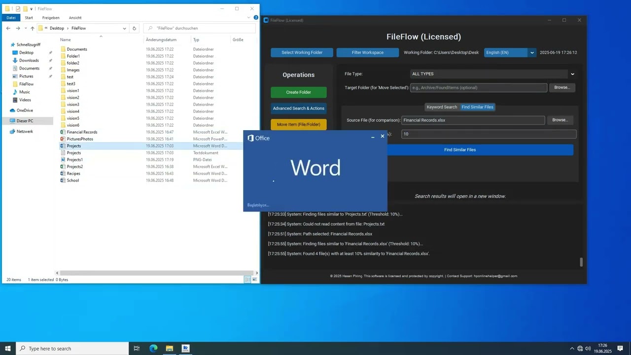 📂 Nie wieder Dateien suchen! 🔍 FileFlow &ndash; Die clevere Offline Suchhilfe f&uuml;r Windows 💻✨