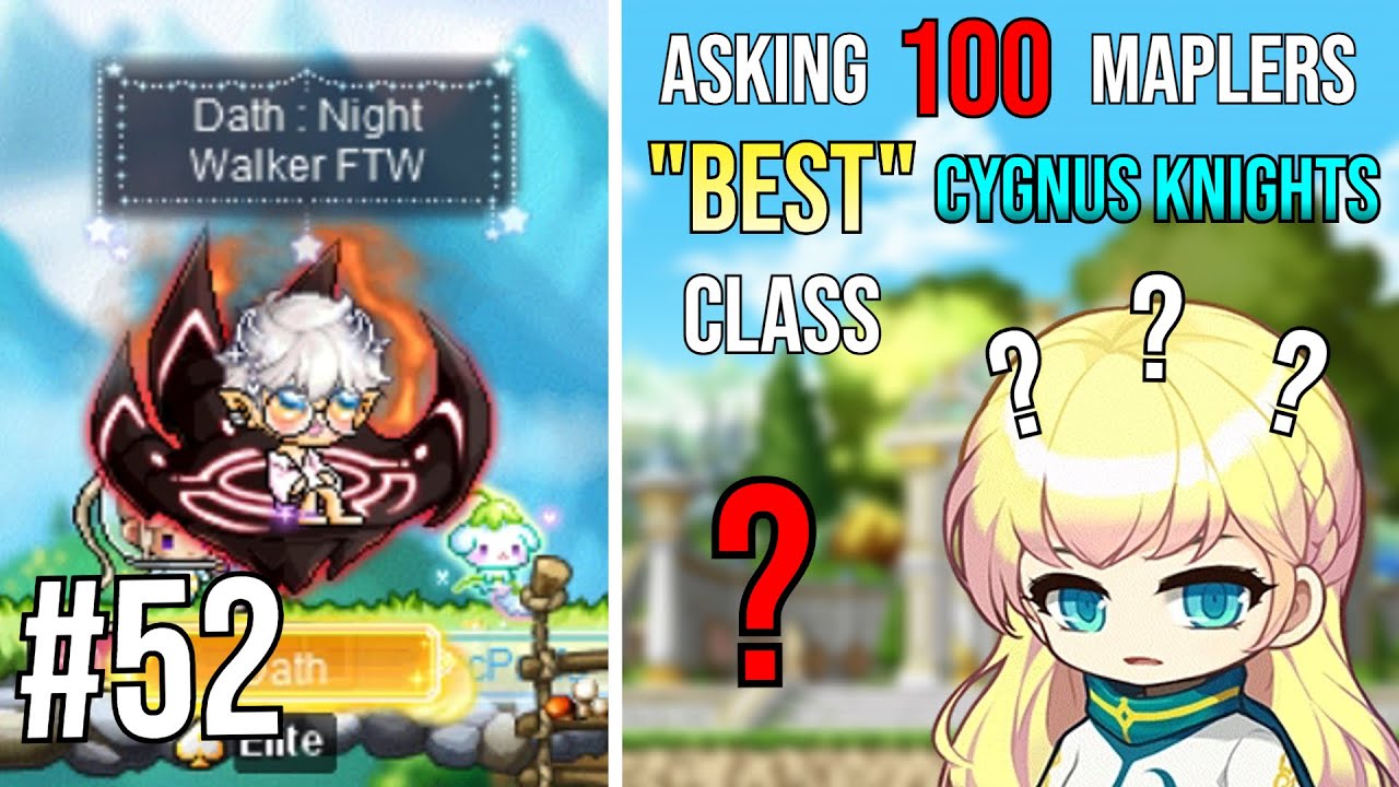 I Asked 100 Maplers on What is the BEST Cygnus Knights Class