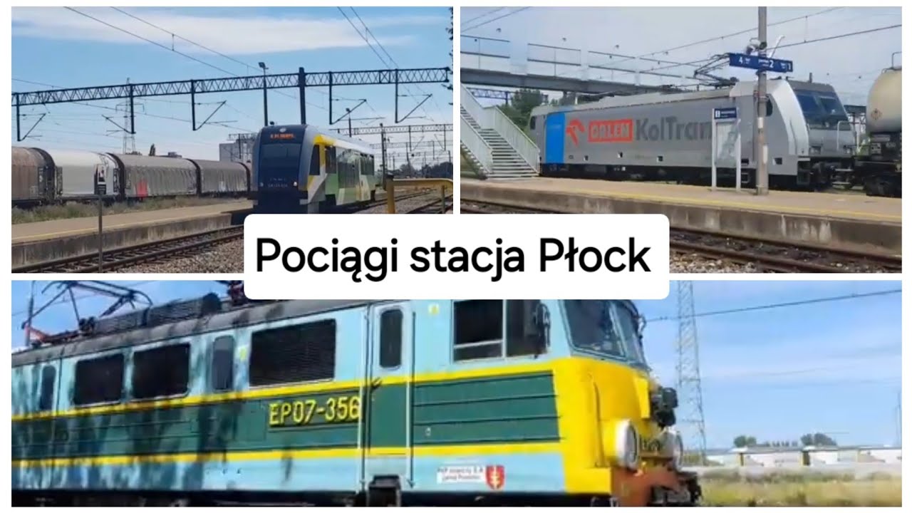 Pociągi stacja Płock trains station Płock