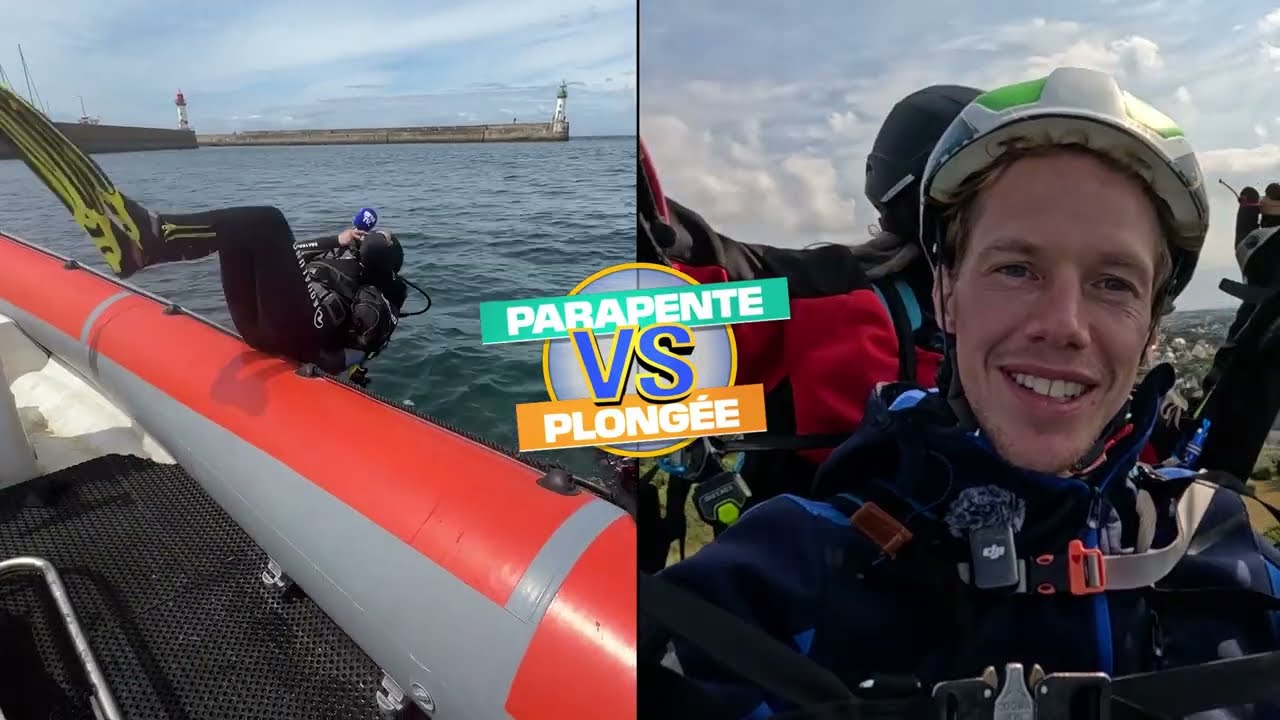 BFMTV : Le match Parapente VS Plongée !