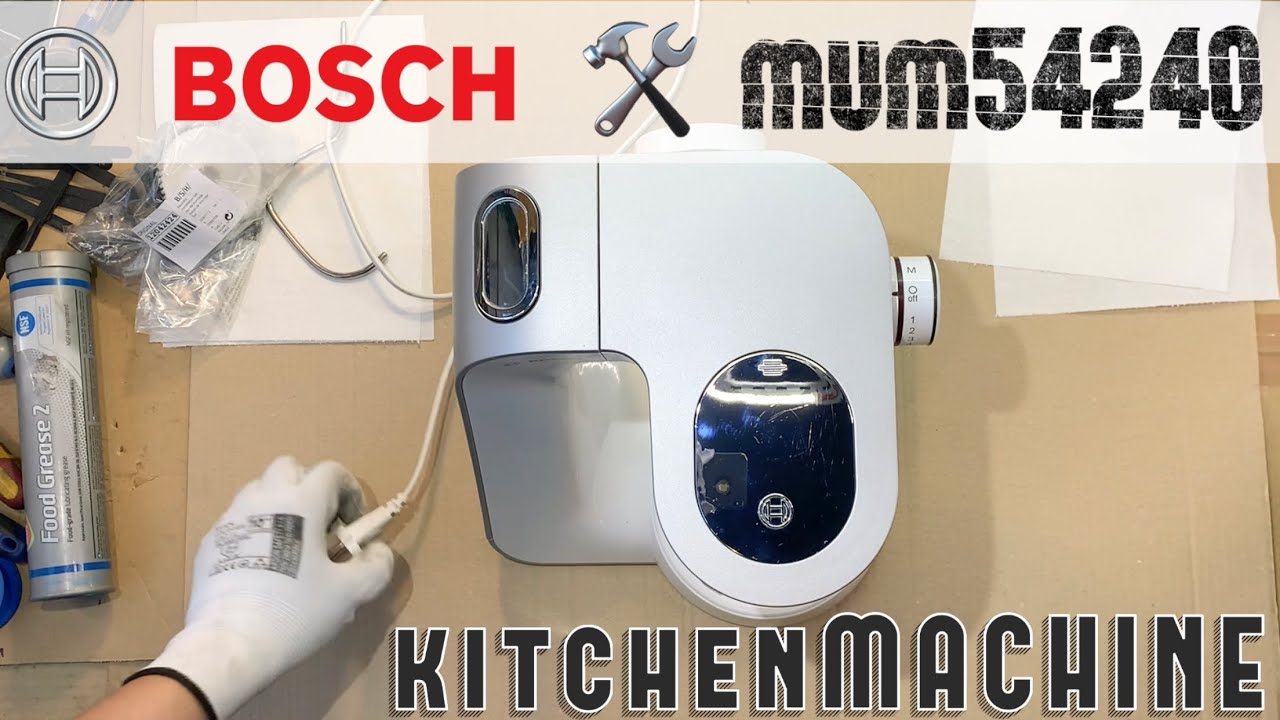Как починить - Комплект шестеренок 12042424 - Кухонный робот Bosch MUM54240