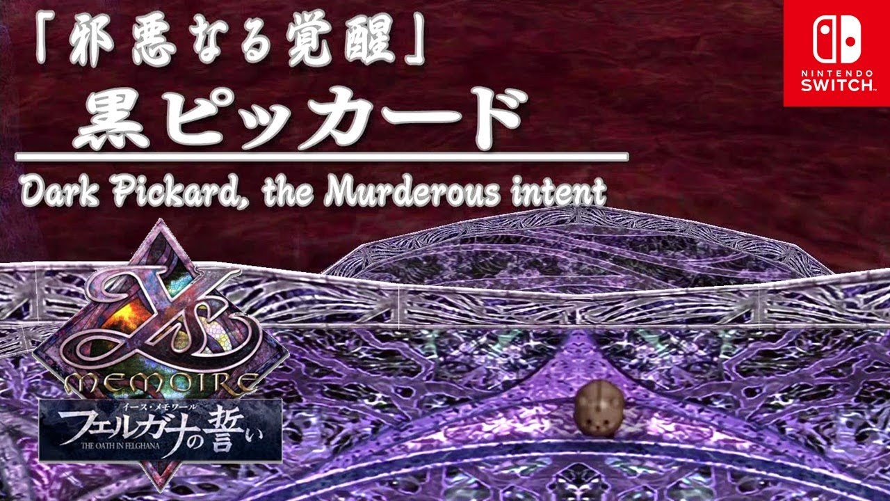 【イース・メモワール -フェルガナの誓い-】裏ボス戦 邪悪なる覚醒 黒ピッカード【Nintendo Switch】