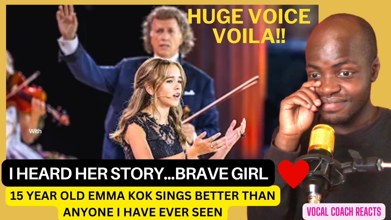 BRAVE 15-YEAR-OLD EMMA KOK SOUNDS BETTER THAN ANYONE- Vocal Coach reacts to EMMA KOK-VOILA!