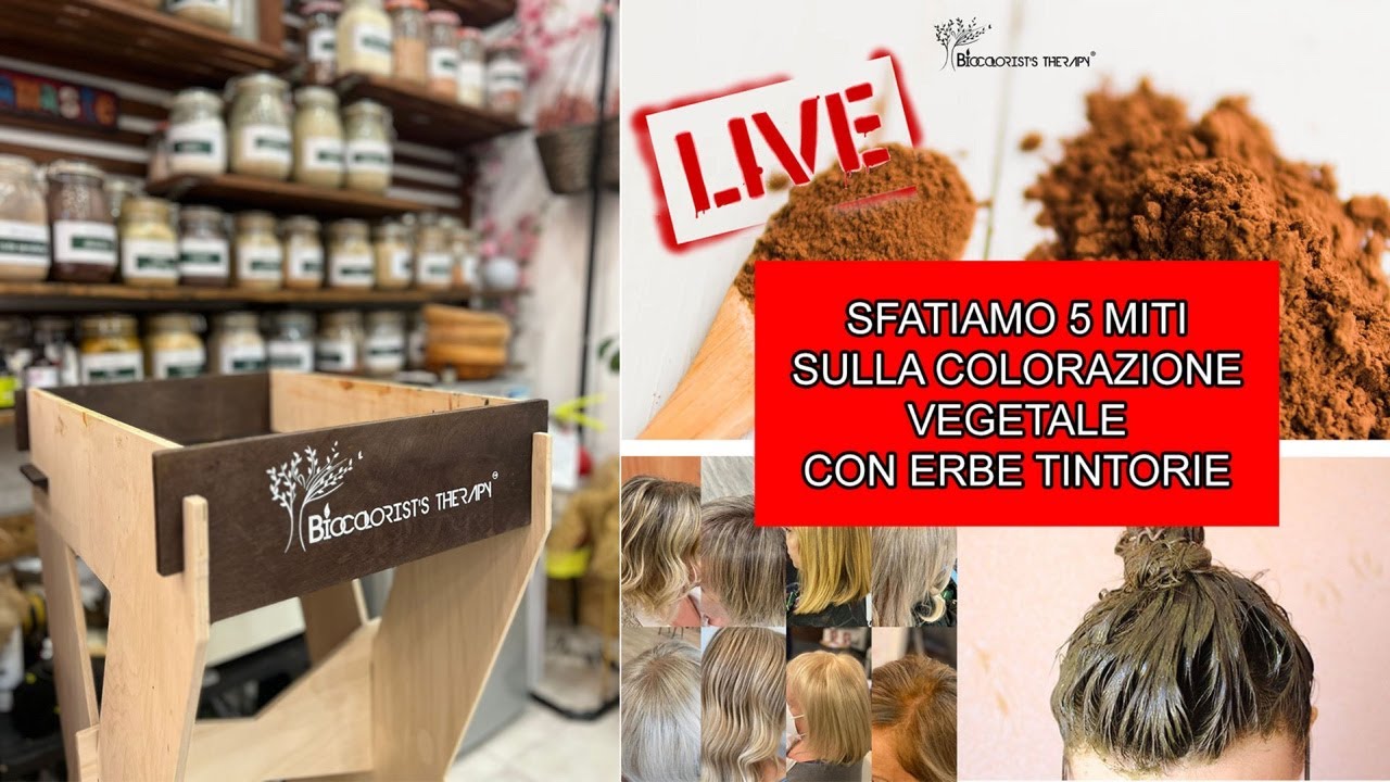 SFATIAMO 5 MITI SULLA COLORAZIONE CON ERBE TINTORIE