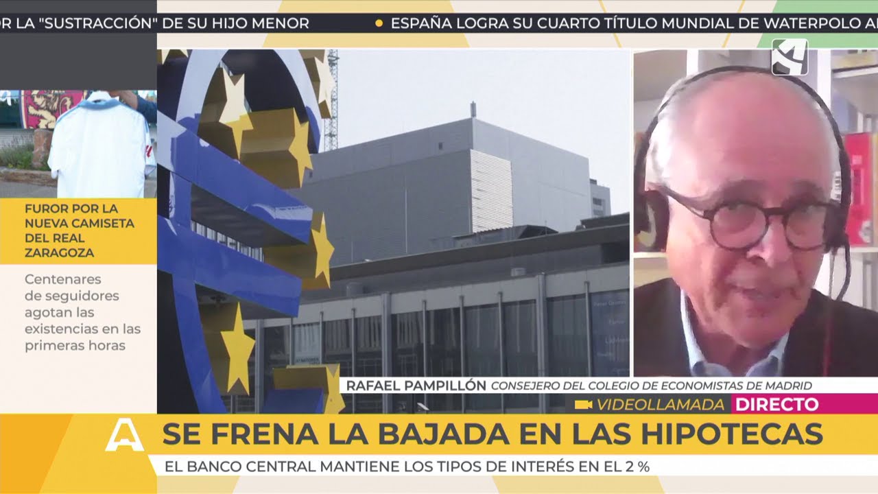 Rafael Pampill&oacute;n (CEMAD) en Arag&oacute;n TV: Se frena la bajada en las hipotecas