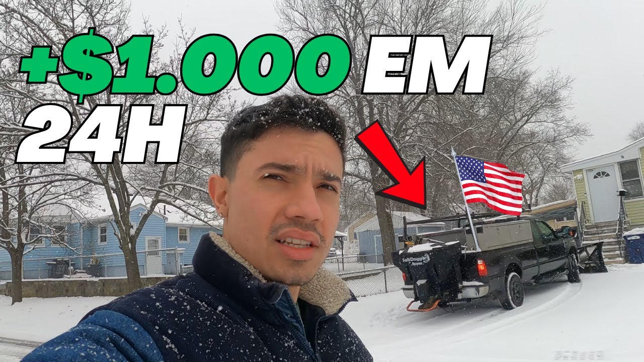 ❄️NEVOU, DINHEIRO NA HORA! EST&Atilde;O PAGANDO PRA RASPAR NEVE NOS EUA