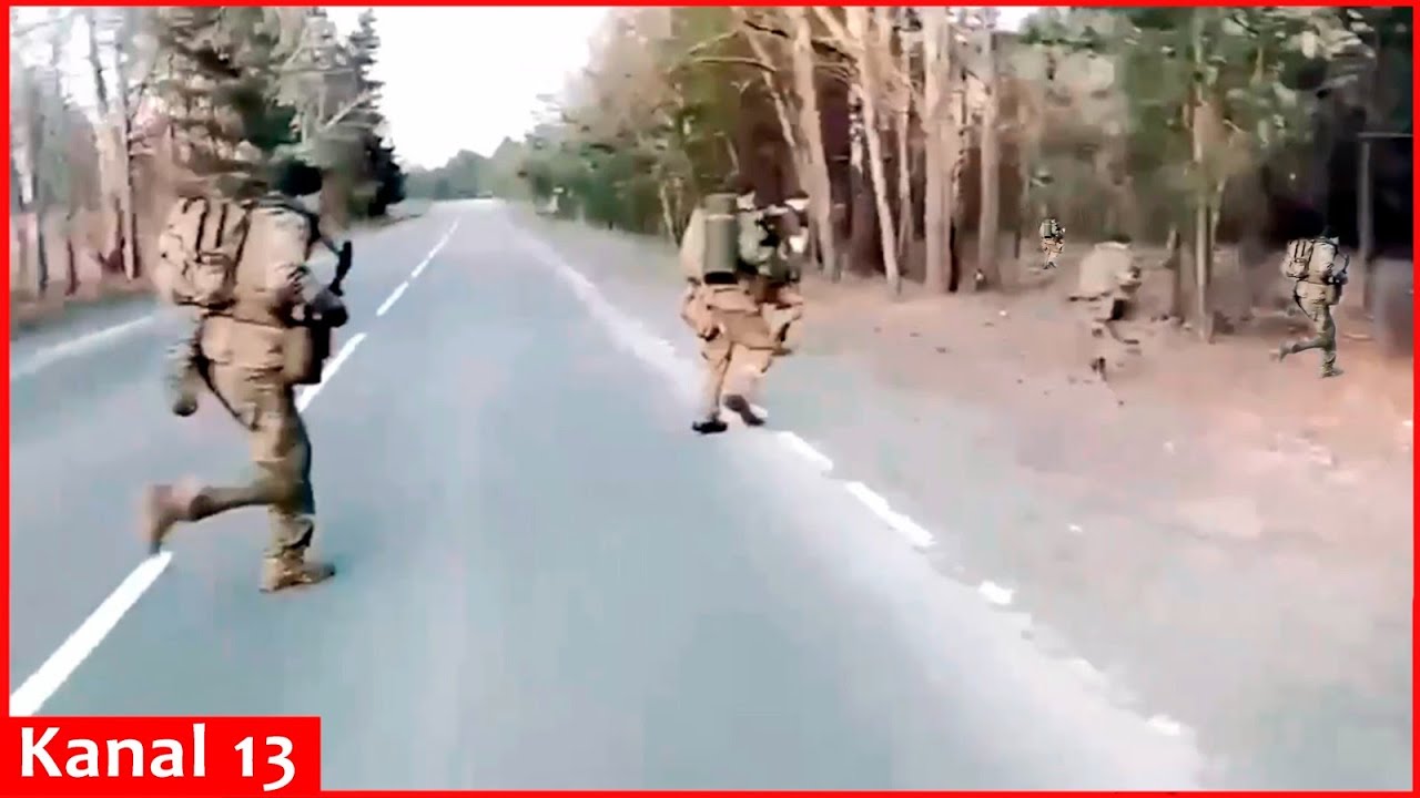 Combat image of Russian volunteers attacking Russian territory - Russian army soldiers surrender