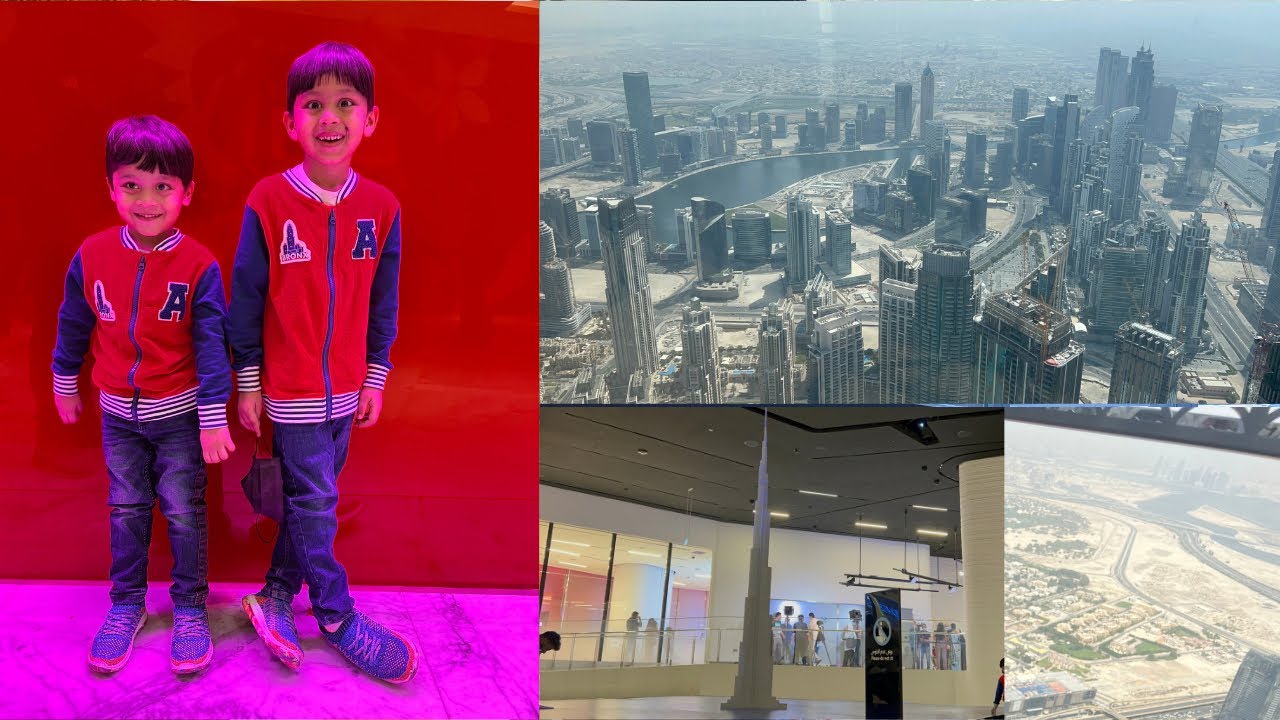 Burj khalifa views from level 124,125 At The Top| DUBAI|