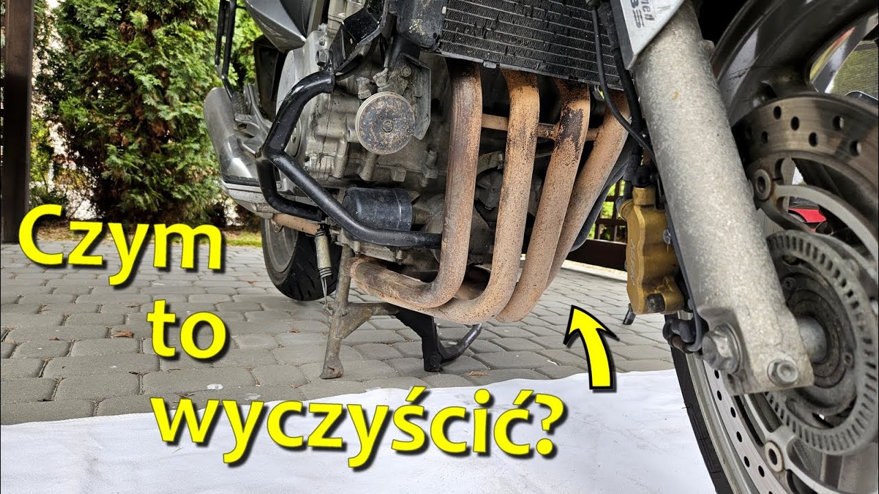 Amatorski test środków do czyszczenia kolektorów - Honda CBF1000 z przebiegiem 241kkm