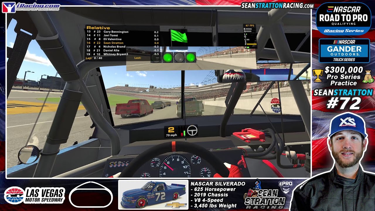 eNASCAR Road to Pro - Practice - Las Vegas Motor Speedway - Gander Outdoor Trucks - iRacing VR
