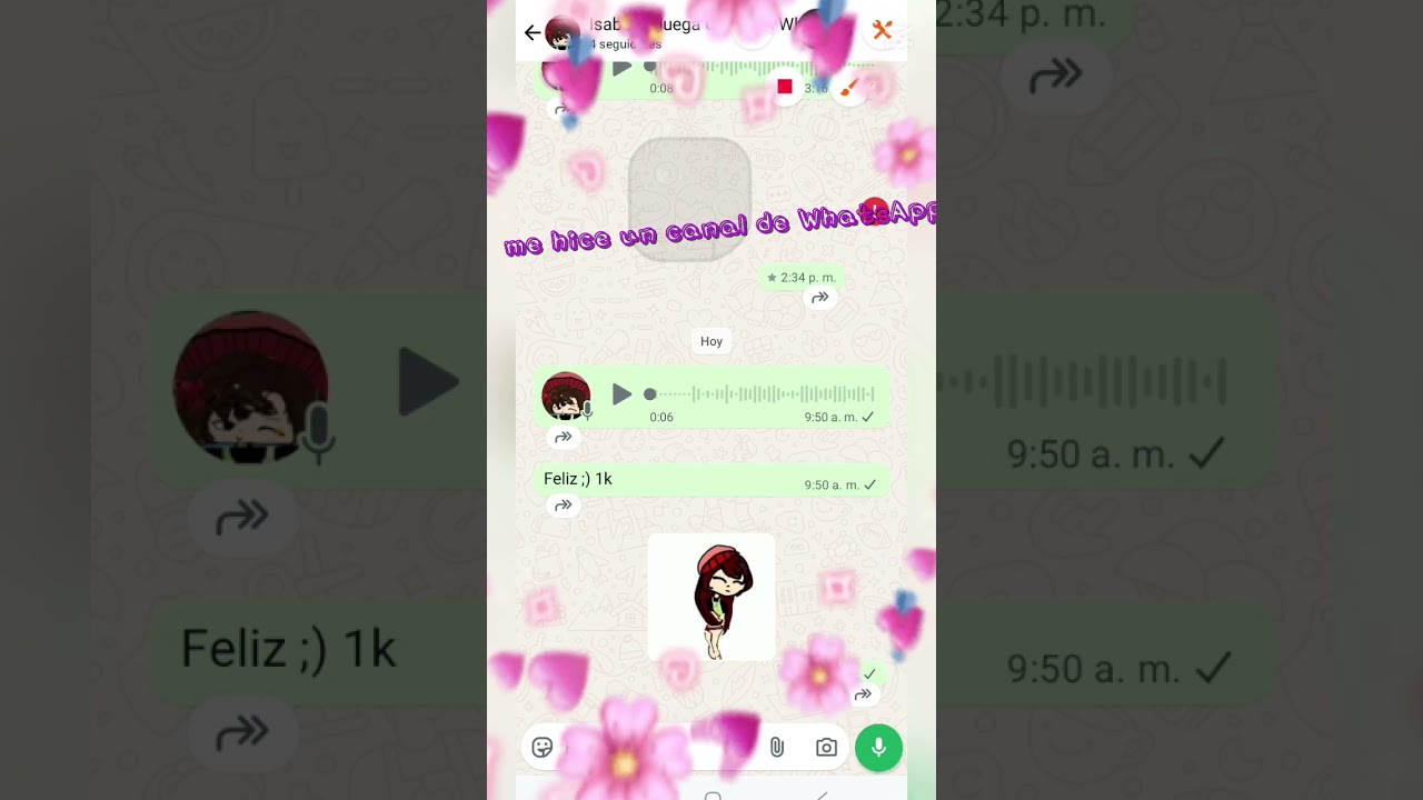 el nombre canal de  WhatsApp es Isabella juega canal de WhatsApp
