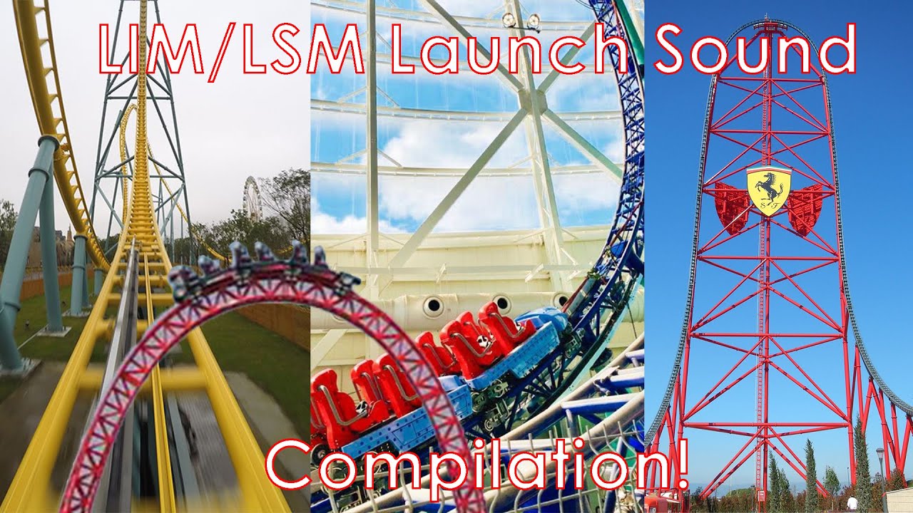 LIM/LSM Roller Coaster Launch Compilation! | Magnetic Launch Sounds To Relax/Study To!