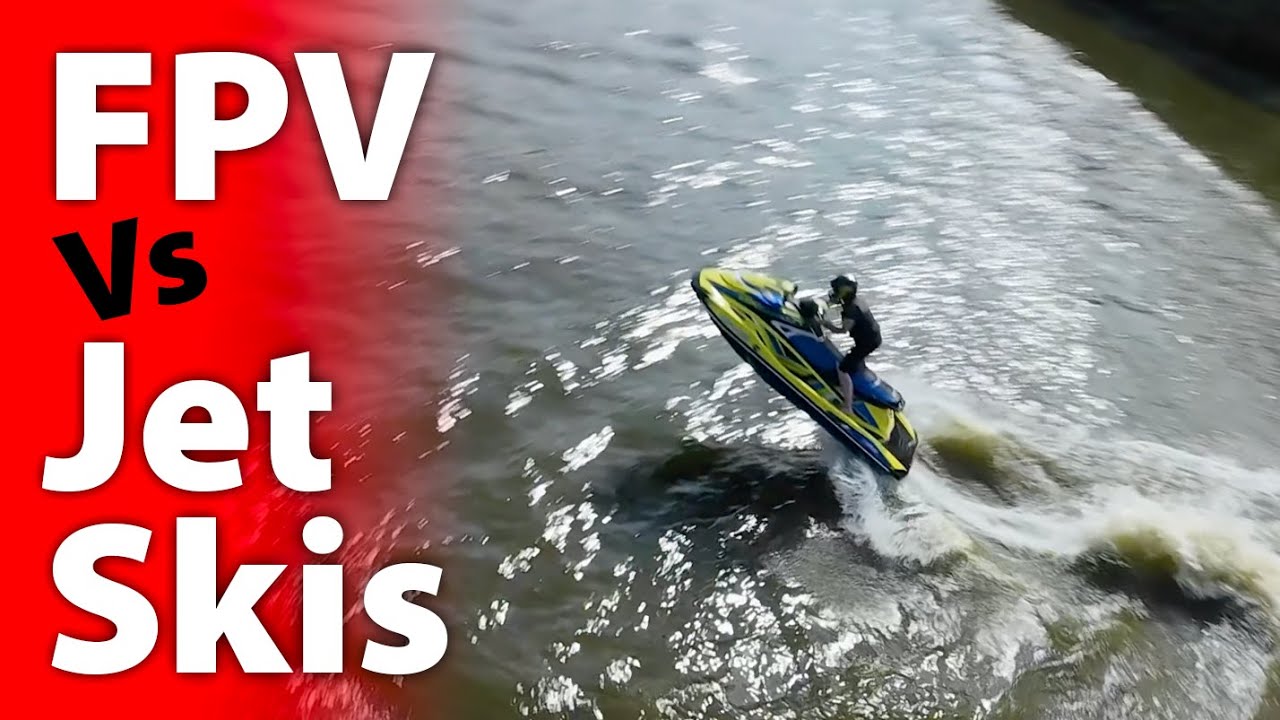 FPV Drones Chasing Jet Skis at Leisure Lakes, Southport