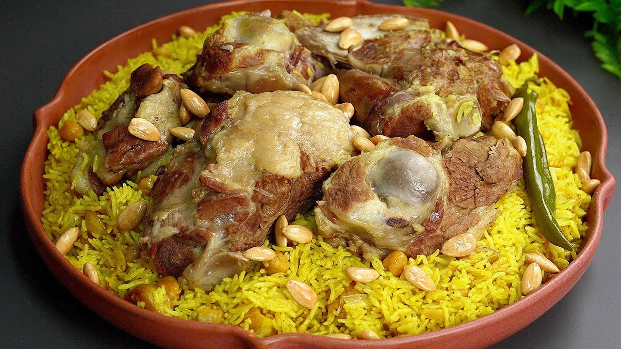 Палестинский рис Кидра с топленым мясом очень вкусная еда 😋😋