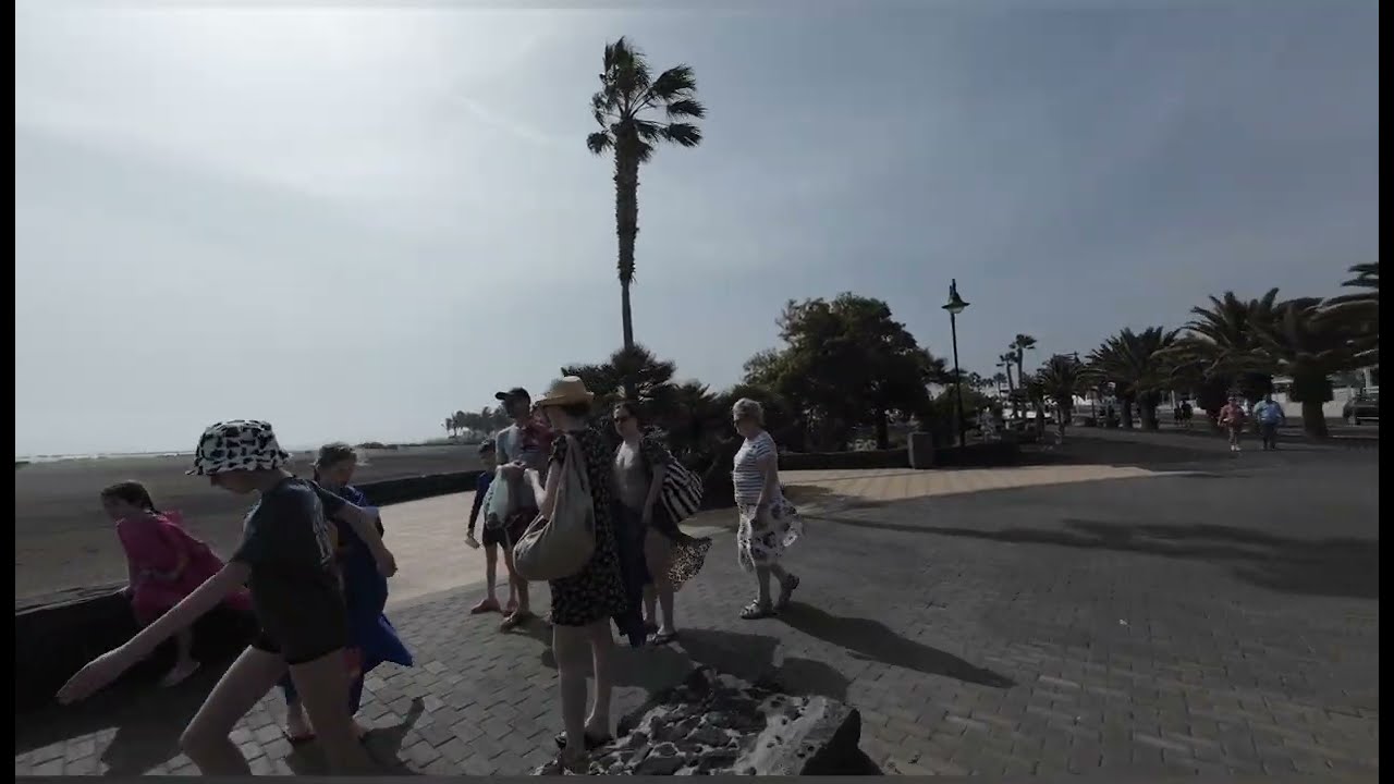 PUERTO DEL CARMEN LANZAROTE SPAIN LOS POCILLOS WALK ☀️🌴🇮🇨🇪🇦