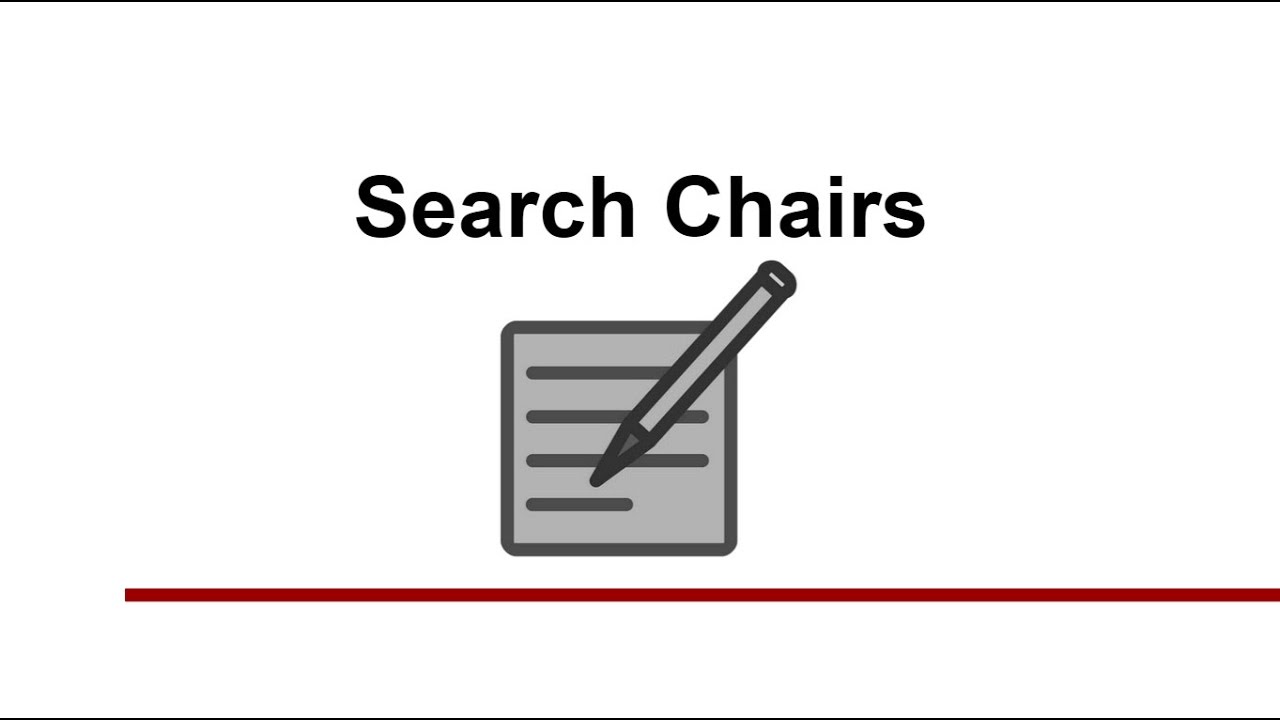 Working as a Search Chair TMS